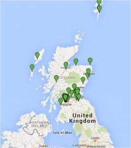 Scotland PB Map